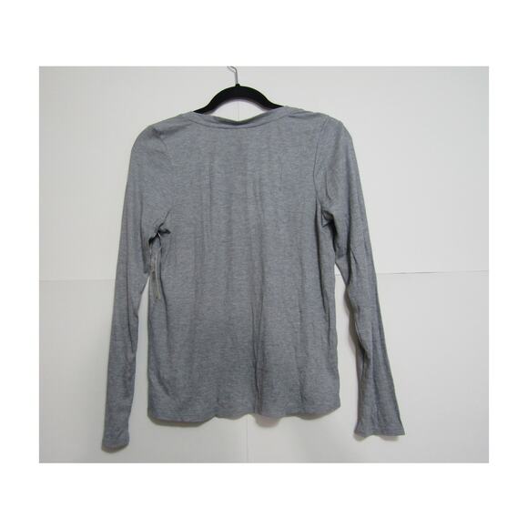 Steve Madden Gray Rib Knit Top Womens sz S Rayon Mininalist Neutral Streetwear - Picture 2 of 6